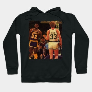 vintage magic johnson and larry bird Hoodie